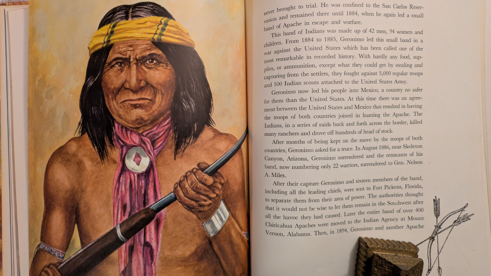 Moyer, FAMOUS INDIAN CHIEFS, 1972, HB, Color Illustrations, 92 Pages, 12x10in