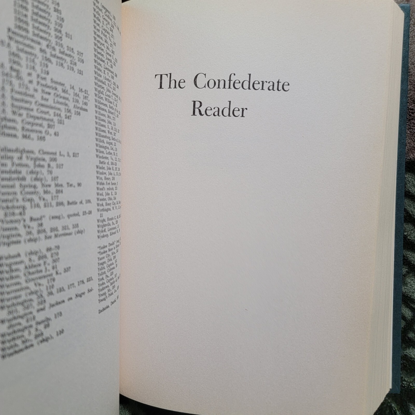 The Civil War Reader (Union & Confederate) By Richard B Harwell 1958 Hardcover