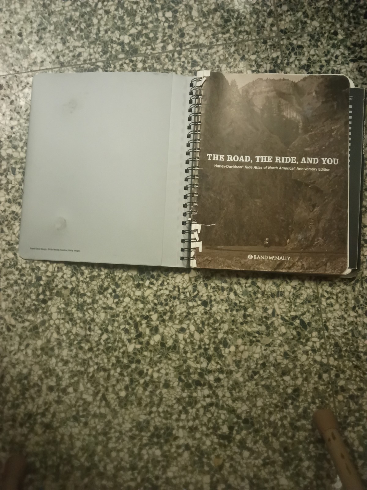 Rand McNally Harley Davidson Ride Atlas of North America Anniversary Ed with MAP