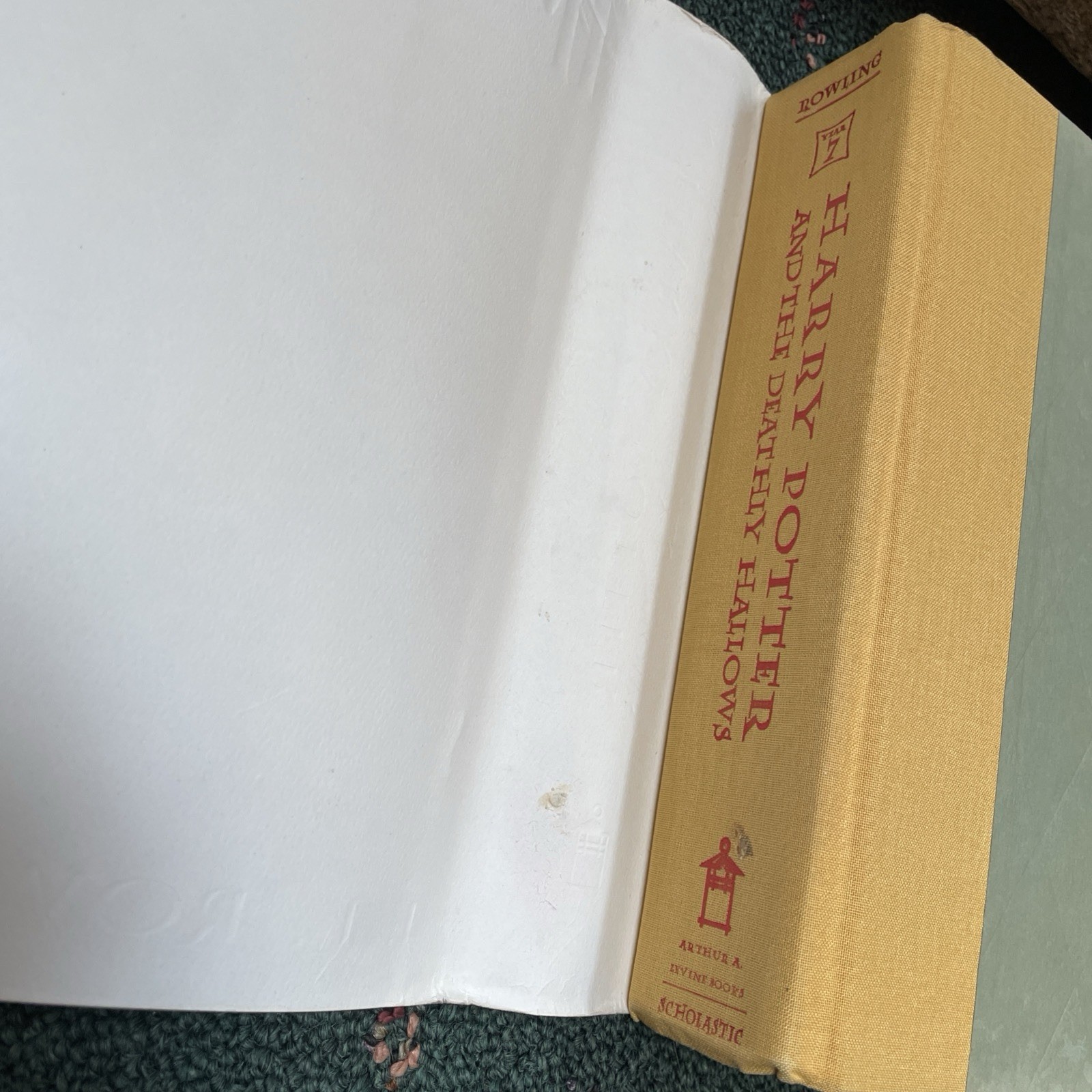 First Edition Harry Potter & The Deathly Hallows Hardcover – Ending Pg 759 ERROR