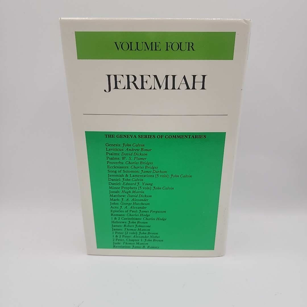 Commentary on Jeremiah and Lamentations – Geneva Banner of Truth Volumes 1,2,3,4