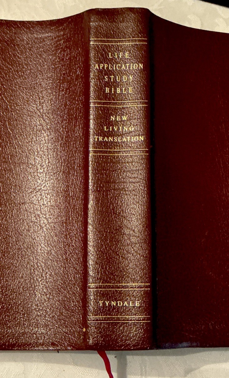 NLT Life Application Study Bible Bonded Leather Burgundy Red Letter Tyndale 1996