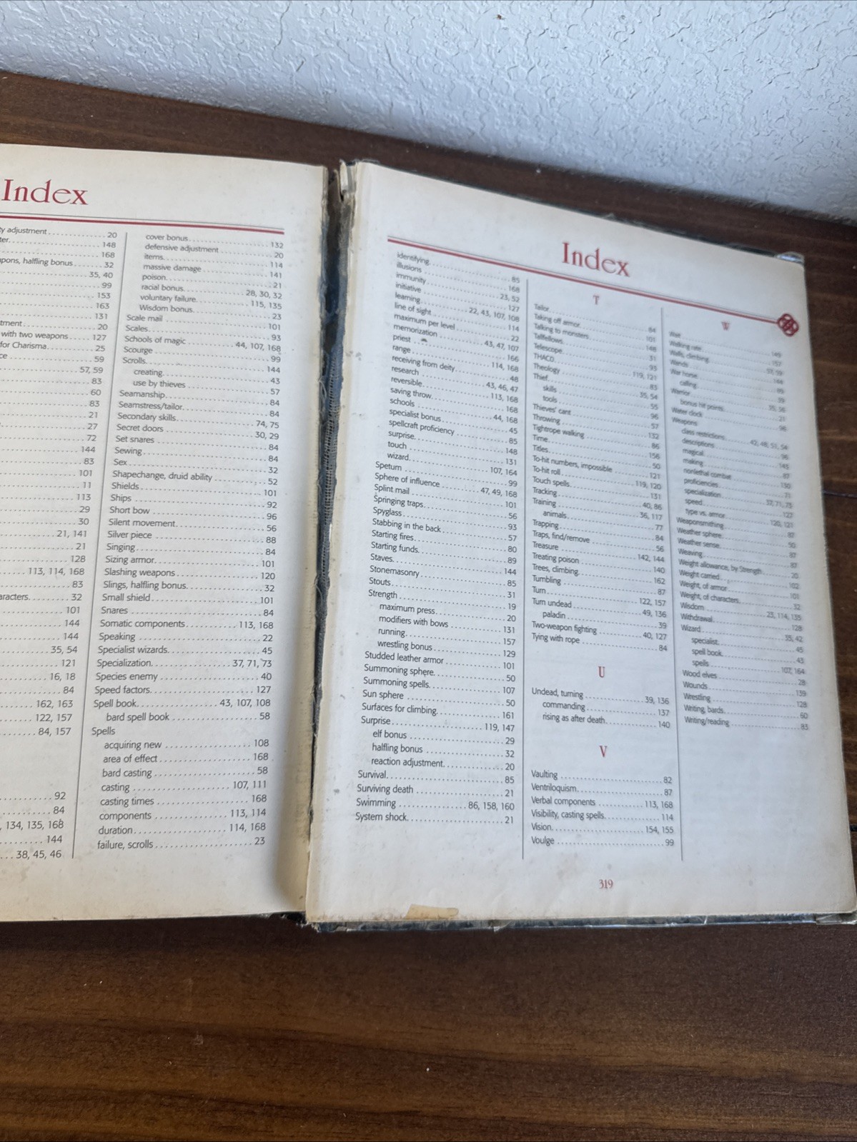 TSR Advanced Dungeons and Dragons Players Handbook 2159 1995 1st Printing HC