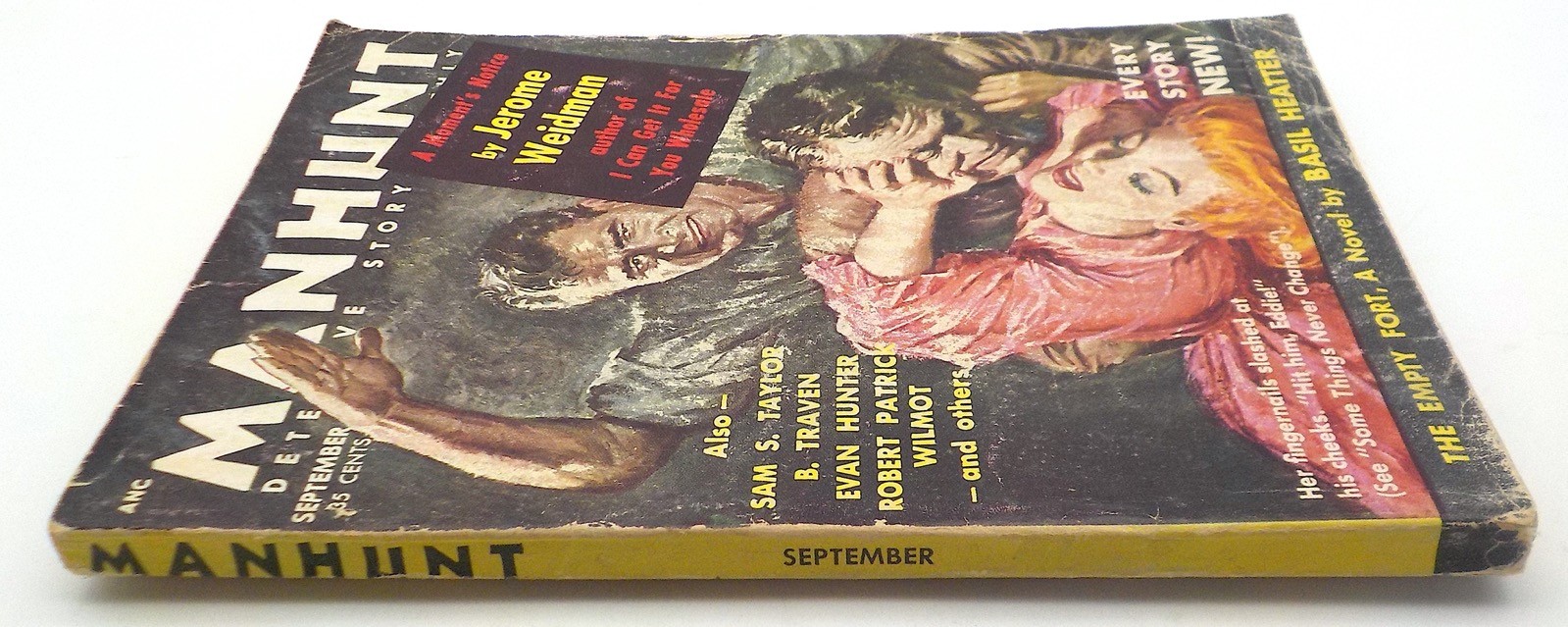 MANHUNT Detective Story Monthly Magazine September 1954