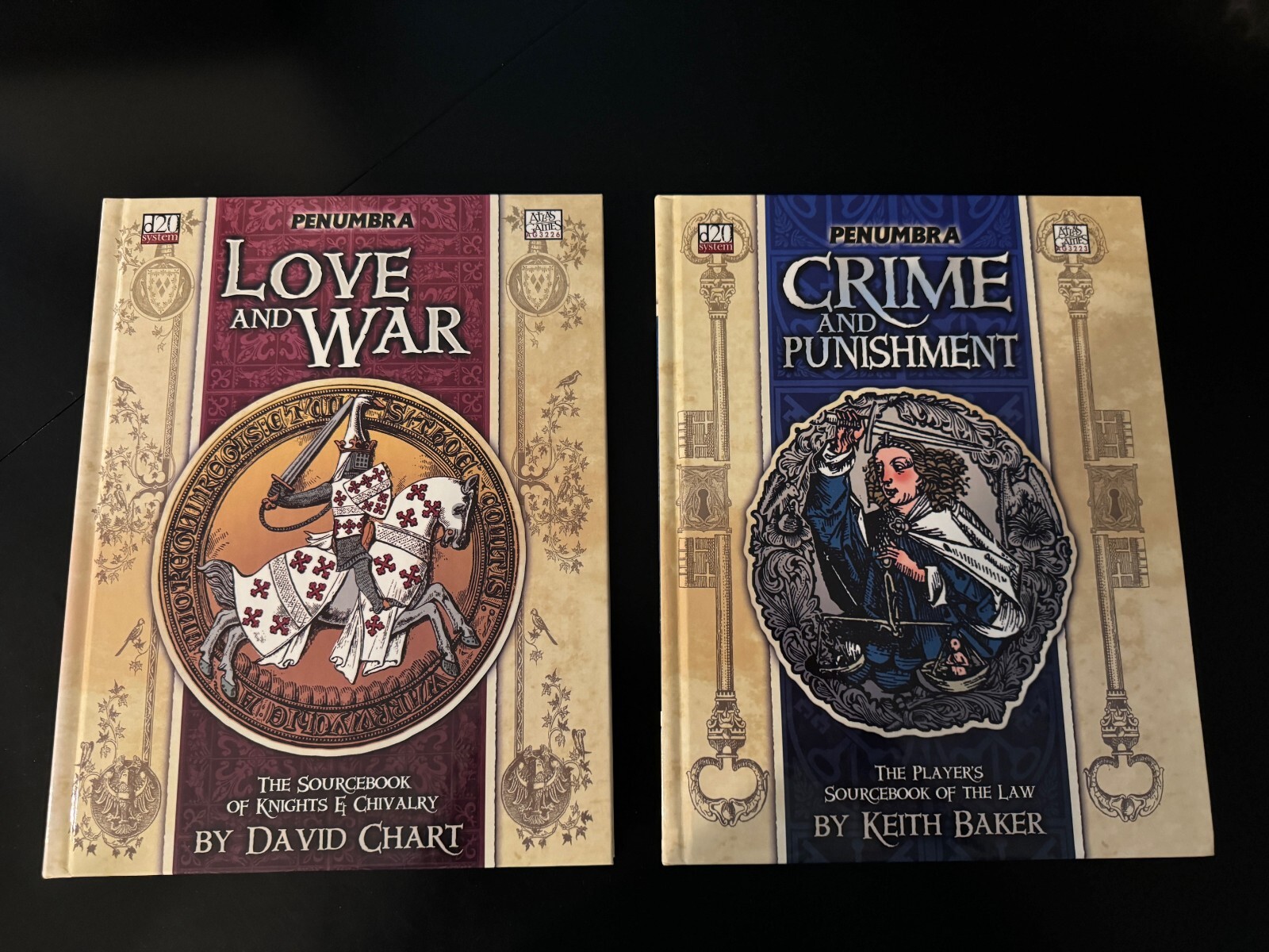 Penumbra: Love And War Crime Punishment Atlas Games D&D d20 3.0 HC EX BX 937