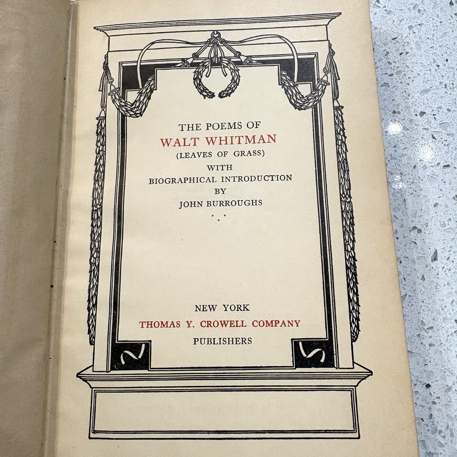 The Poems Of Walt Whitman Vintage 1902 Thomas Cromwell Company RARE