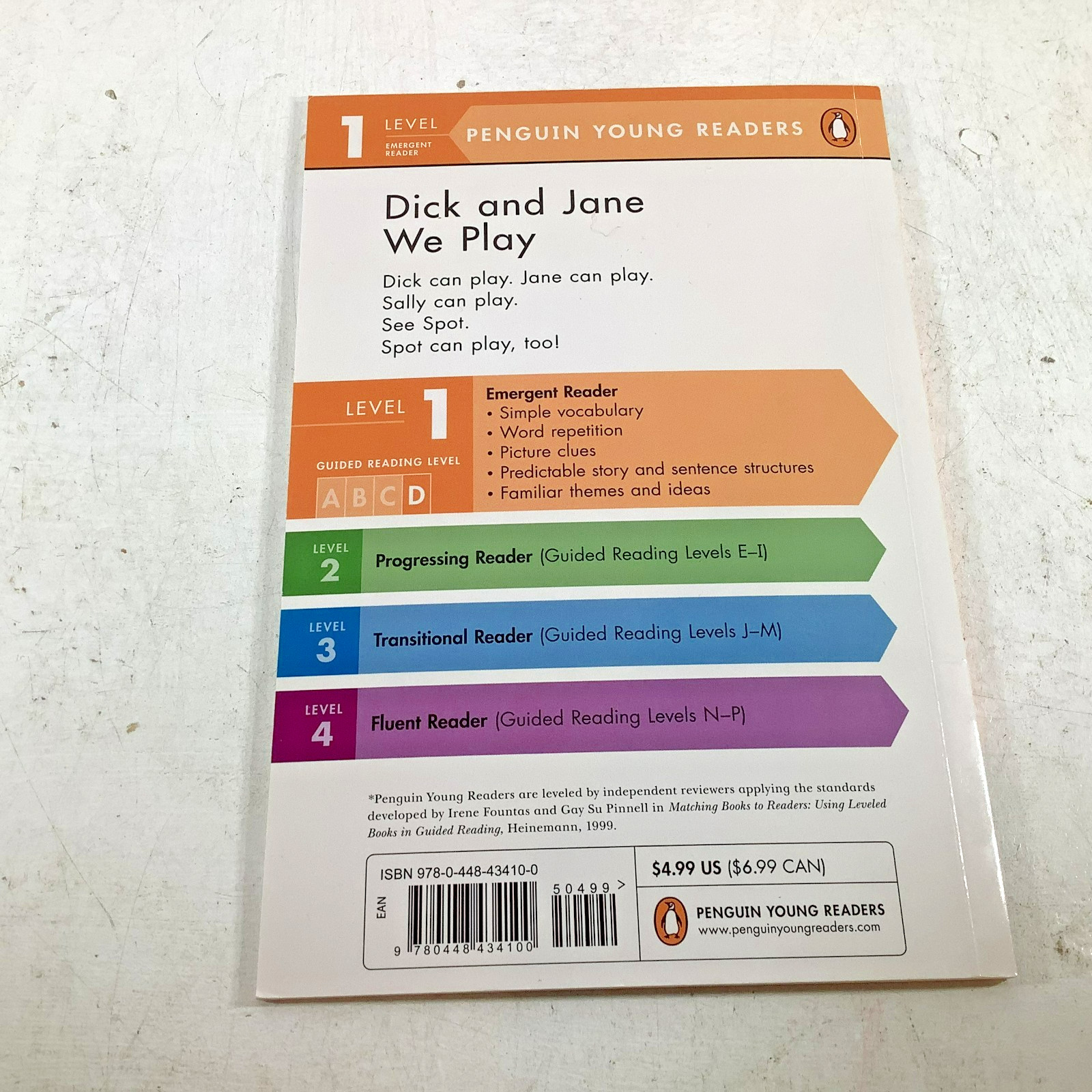 Lot of 6 Dick and Jane Penguin Young Readers Level 1 Paperbacks Like New