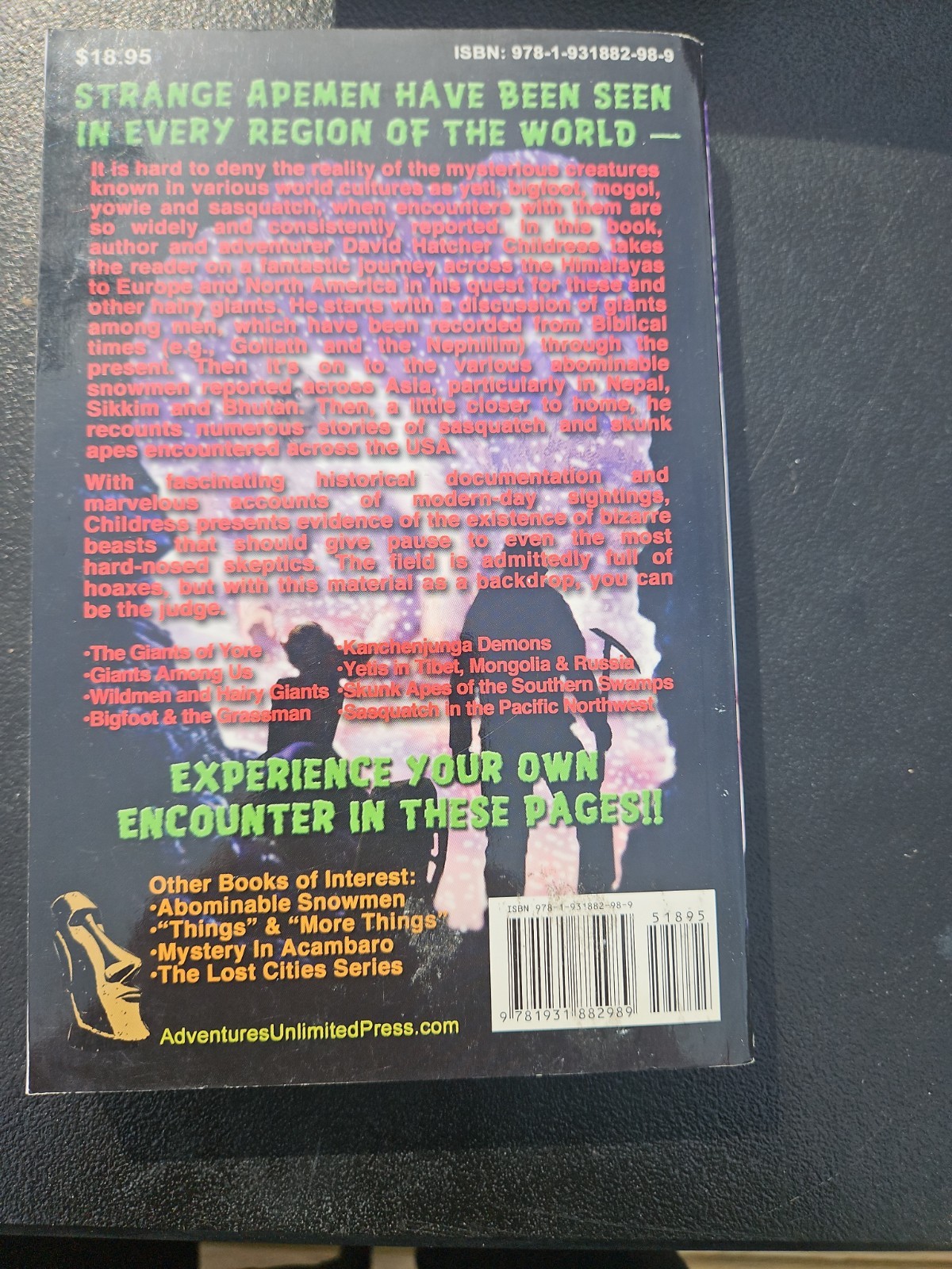 Yetis Sasquatch and Hairy Giants By David Childress Unexplained Bigfoot Cryptids