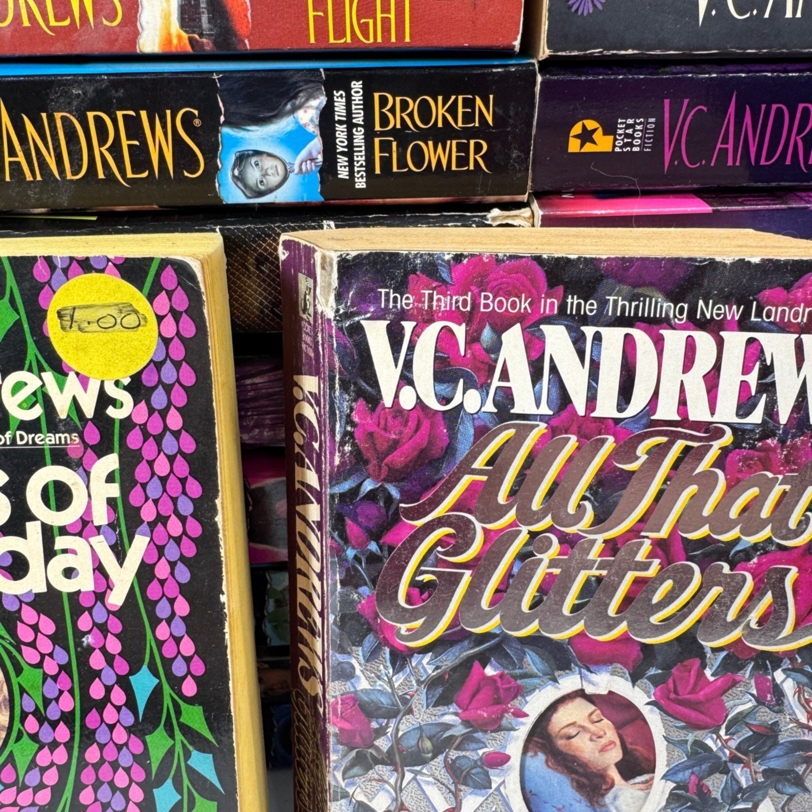 Lot 37 V.C. Andrews Books Some Keyhole Mixed Celeste Seeds of Yesterday