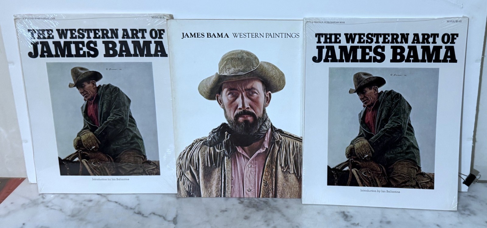 THREE BOOKS RELATED TO THE WESTERN ART PAINTINGS OF AMERICAN ARTIST JAMES BAMA