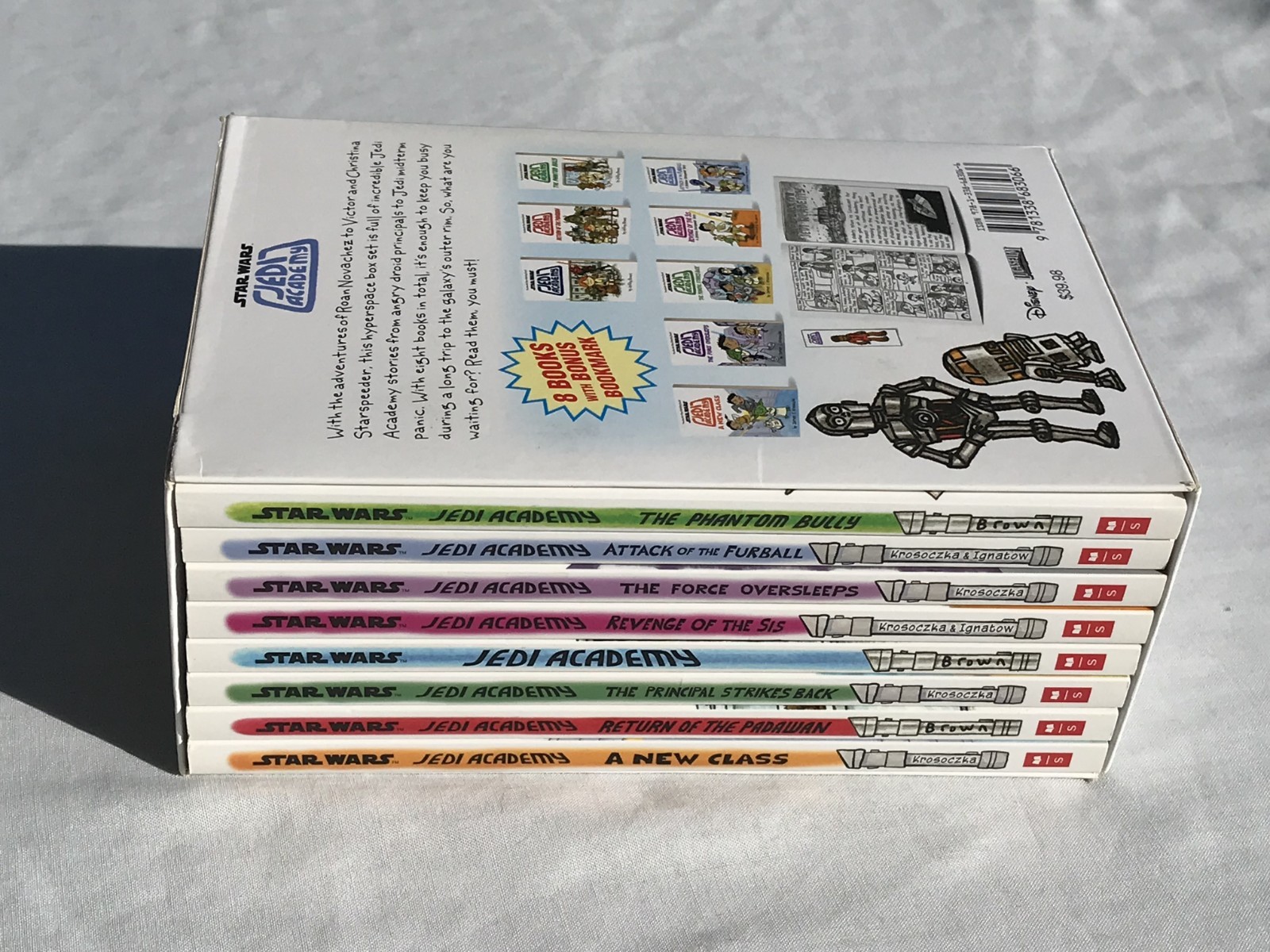 Star Wars Jedi Academy Hyperspace 8 Paperback Book Set (box torn, books ok)