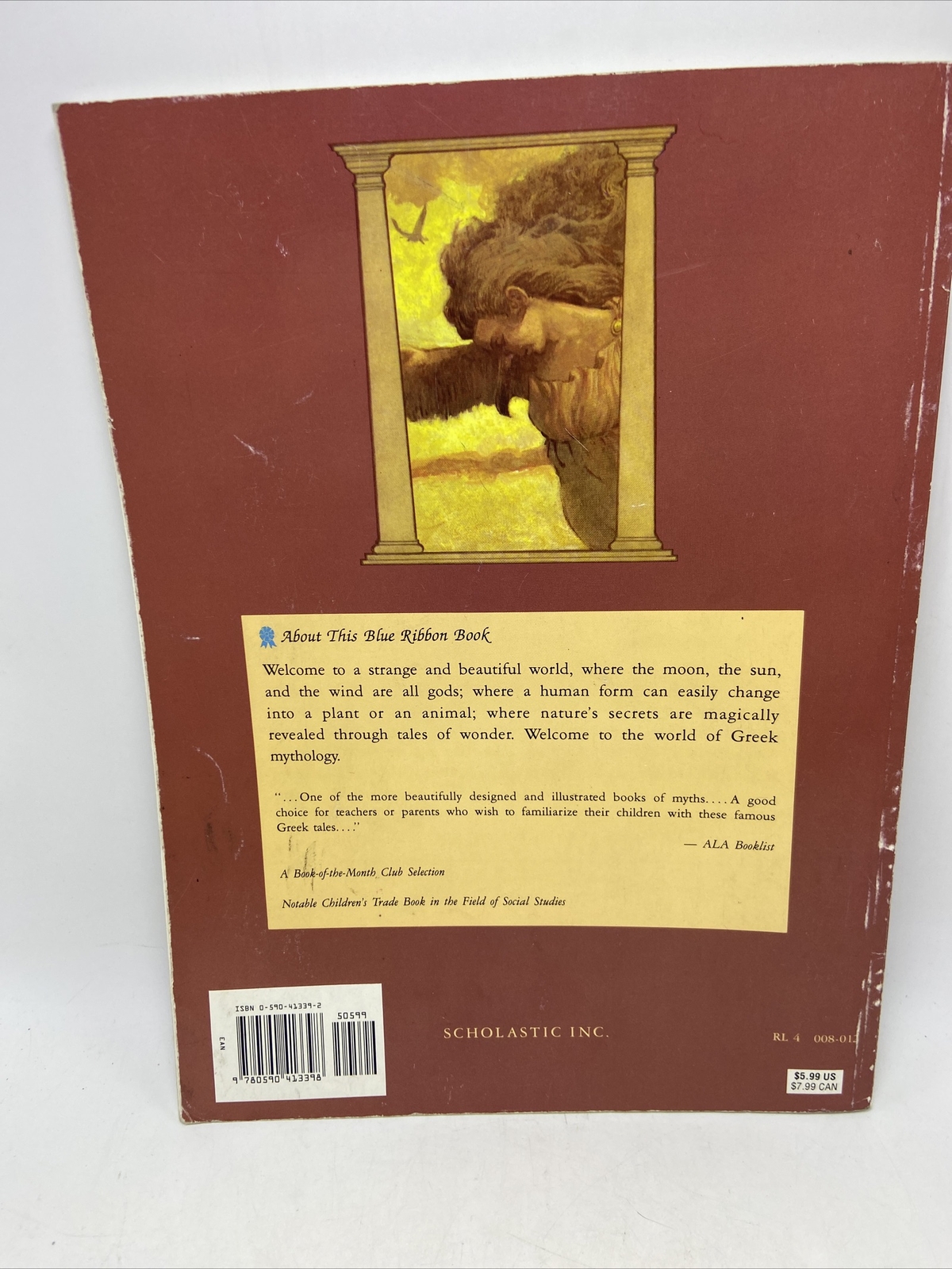 Favorite Greek Myths By Mary Pope Osborne Blue Ribbon Book For Children 1989