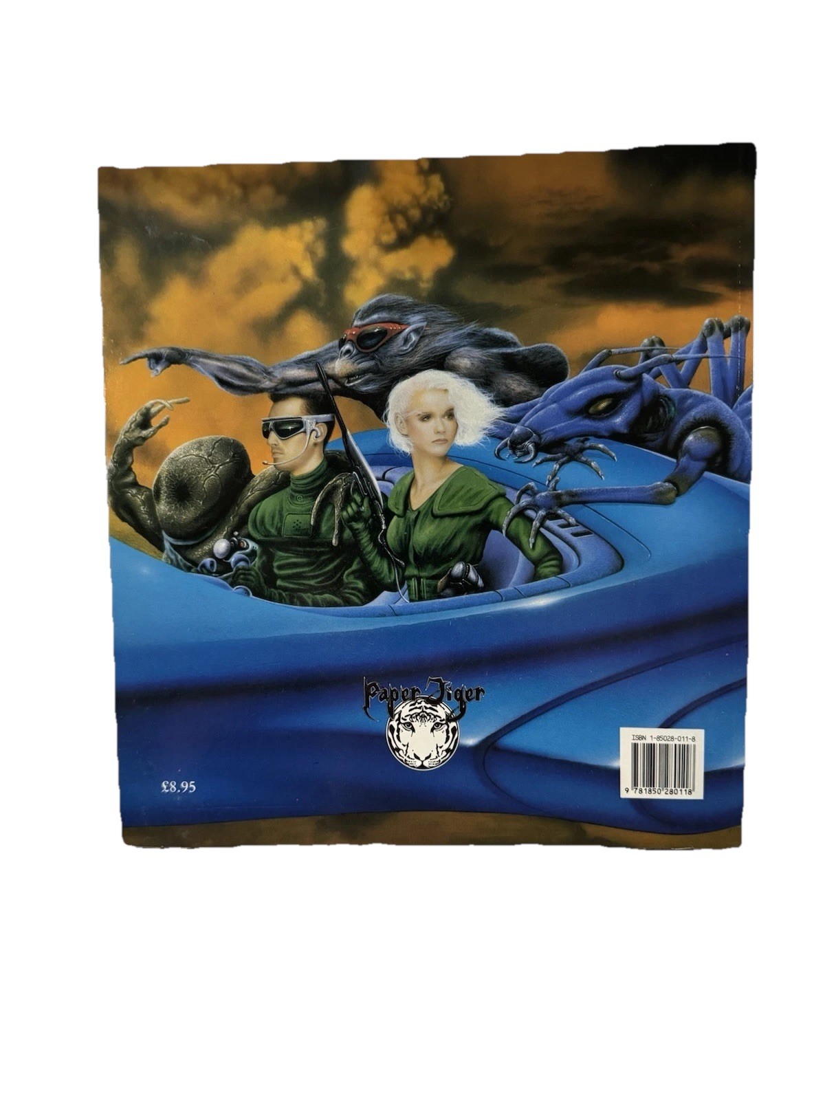 Lightship Jim Burns 1985 Paper Tiger Sci-Fi Art Book Chris Evans Vintage SF Illu