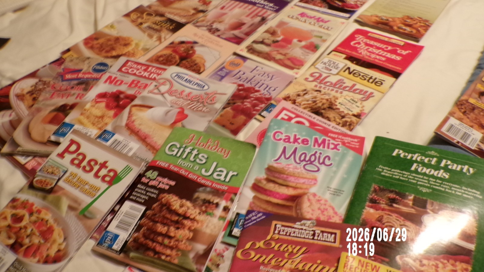 Over 30 Vintage Recipe Magazine Booklets-Holiday Gifts from a Jar,Kraft Desserts