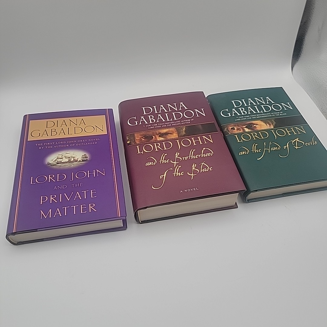 Set of 3 Lord John Novels by Diana Gabaldon: Brother Of The Blade, Private Mat..
