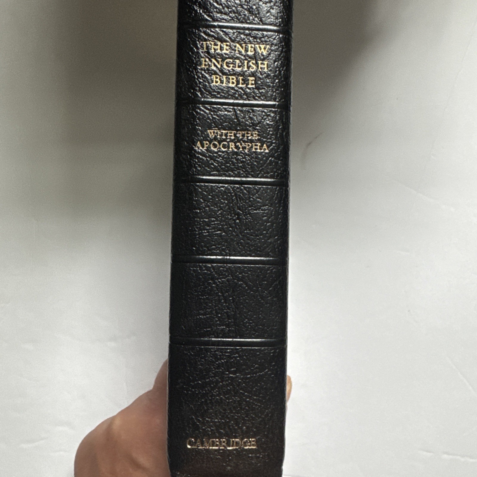 Cambridge New English Bible NEB Water Buffalo Calfskin Leather Apocrypha 1971