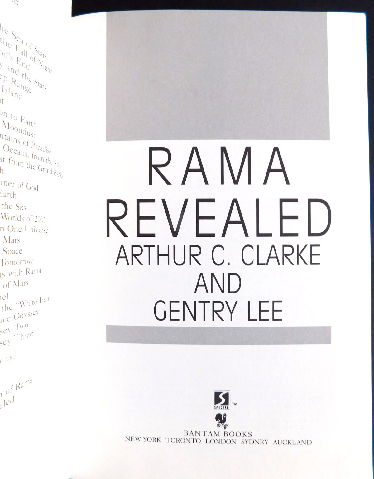 RAMA REVEALED 1st ed 1994 Arthur CLARK & Gentry LEE UNREAD with jacket 466 pages