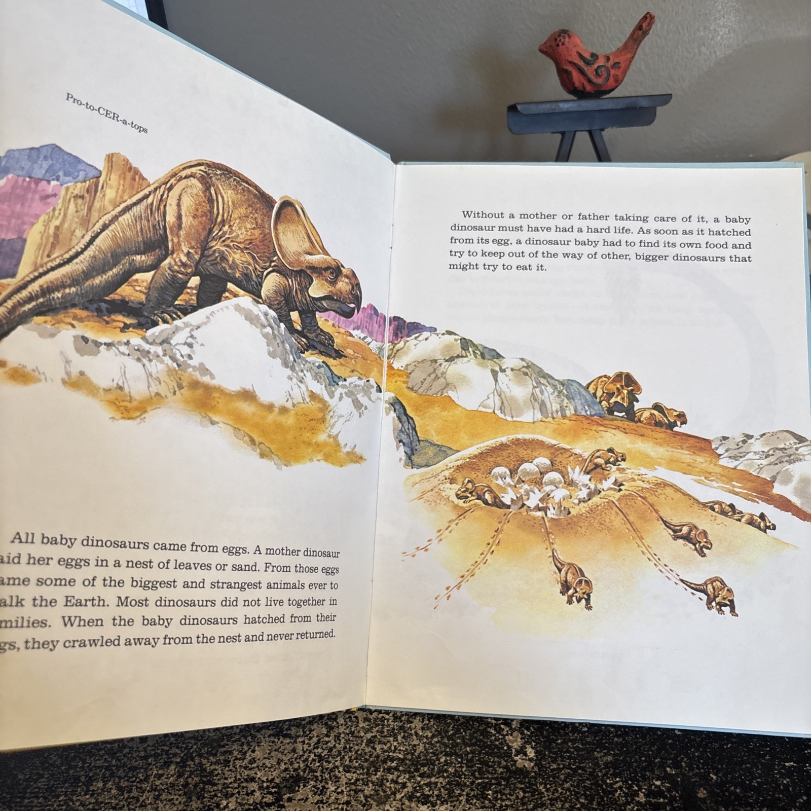 RARE! Merrigold Press Dinosaurs Giants Of The Past 1974 Hardcover Vintage VG