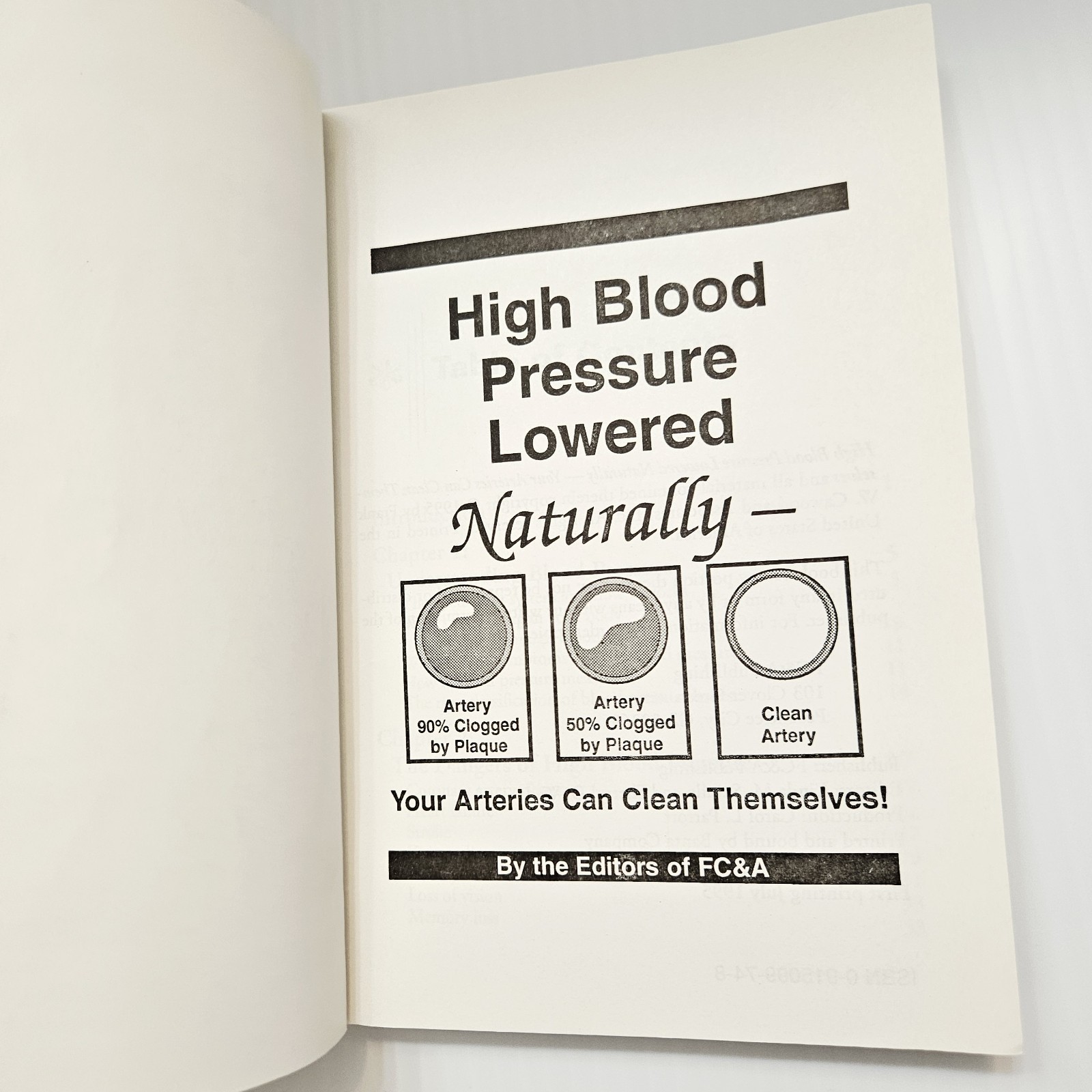 High Blood Pressure Lowered Naturally Book Your Arteries Can Clean Themselves