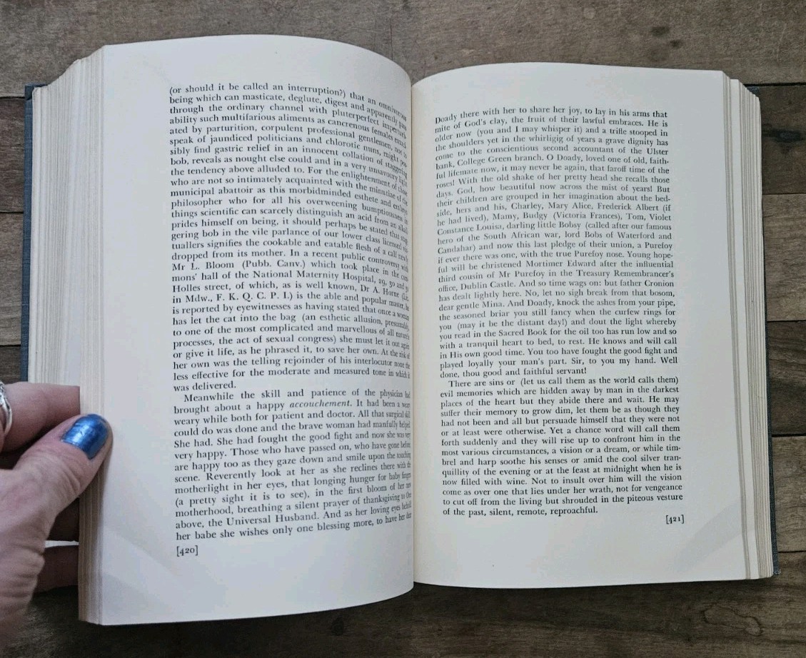 1961. Ulysses by James Joyce | Corrected Edition HC by Random House Ex-Library
