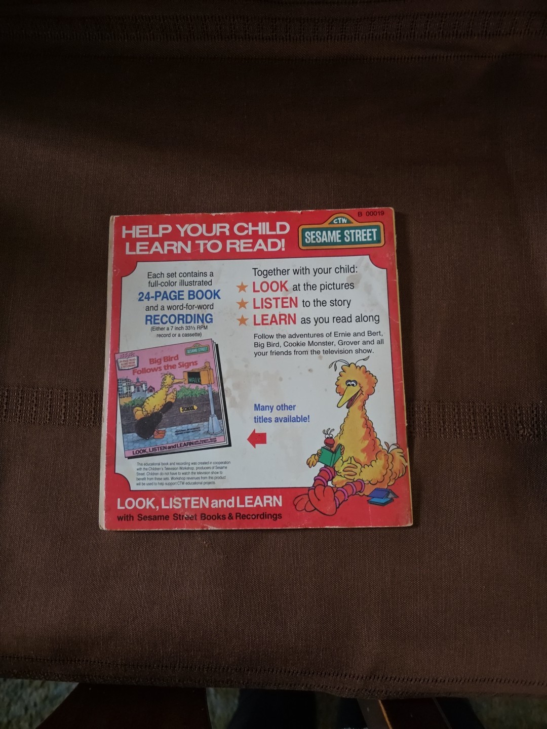 Ernie’s Little Lie – 1983 CTW Sesame Street – Look Listen & Learn by Dan Elliott