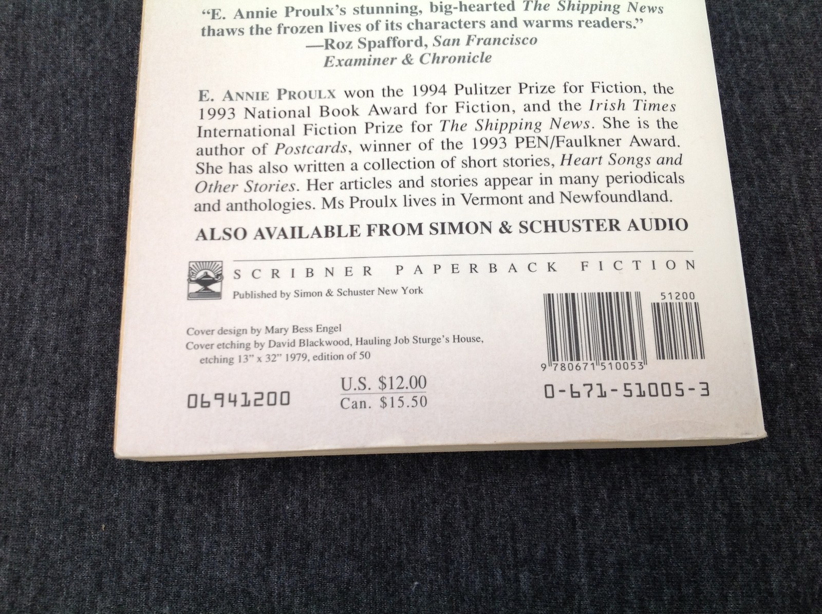 Shipping News by Annie Proulx (1994, Trade Paperback)