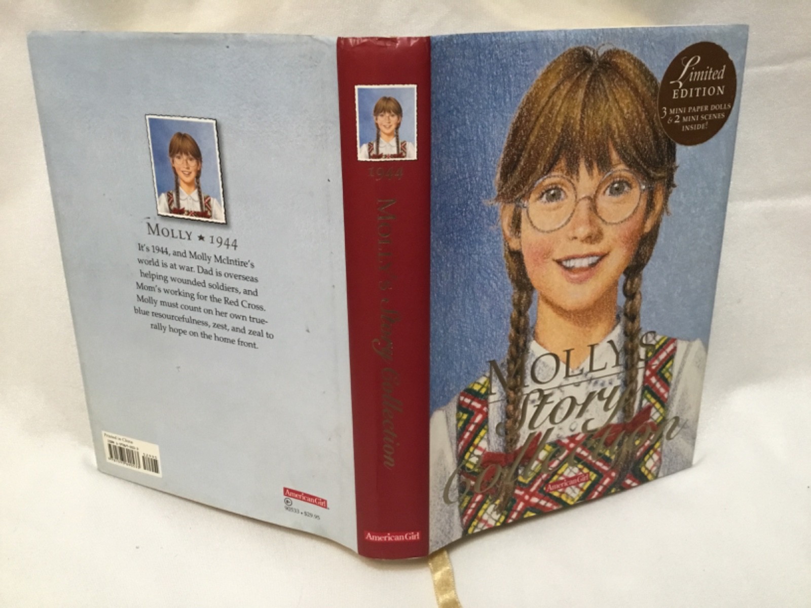 Molly’s Story Collection American Girl Hardcover book Like New