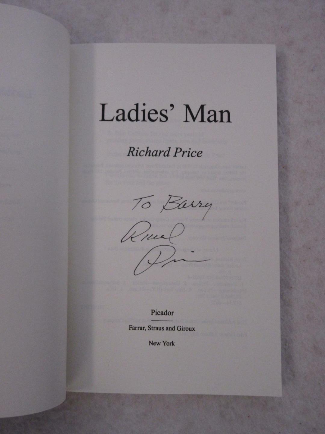 SIGNED Richard Price LADIES’ MAN 2011 Picador / FS&G First Trade Softcover Ed.