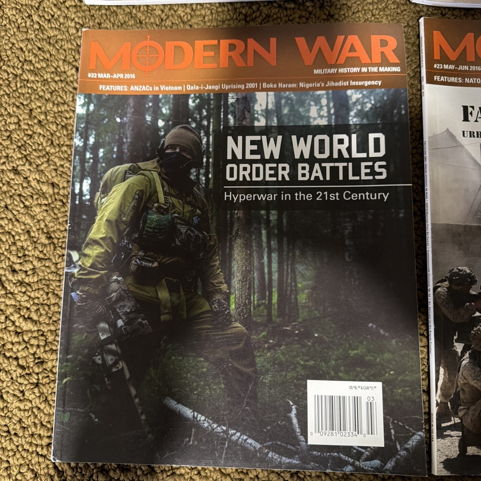 MODERN WAR MAGAZINEs 19-24 ONLY MAGAZINE NO GAMES.