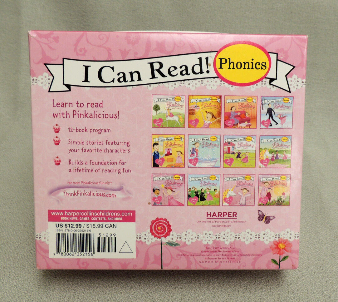 Pinkalicious Phonics Box Set (I Can Read Phonics) – 12 Paperbacks NEW BOX SET