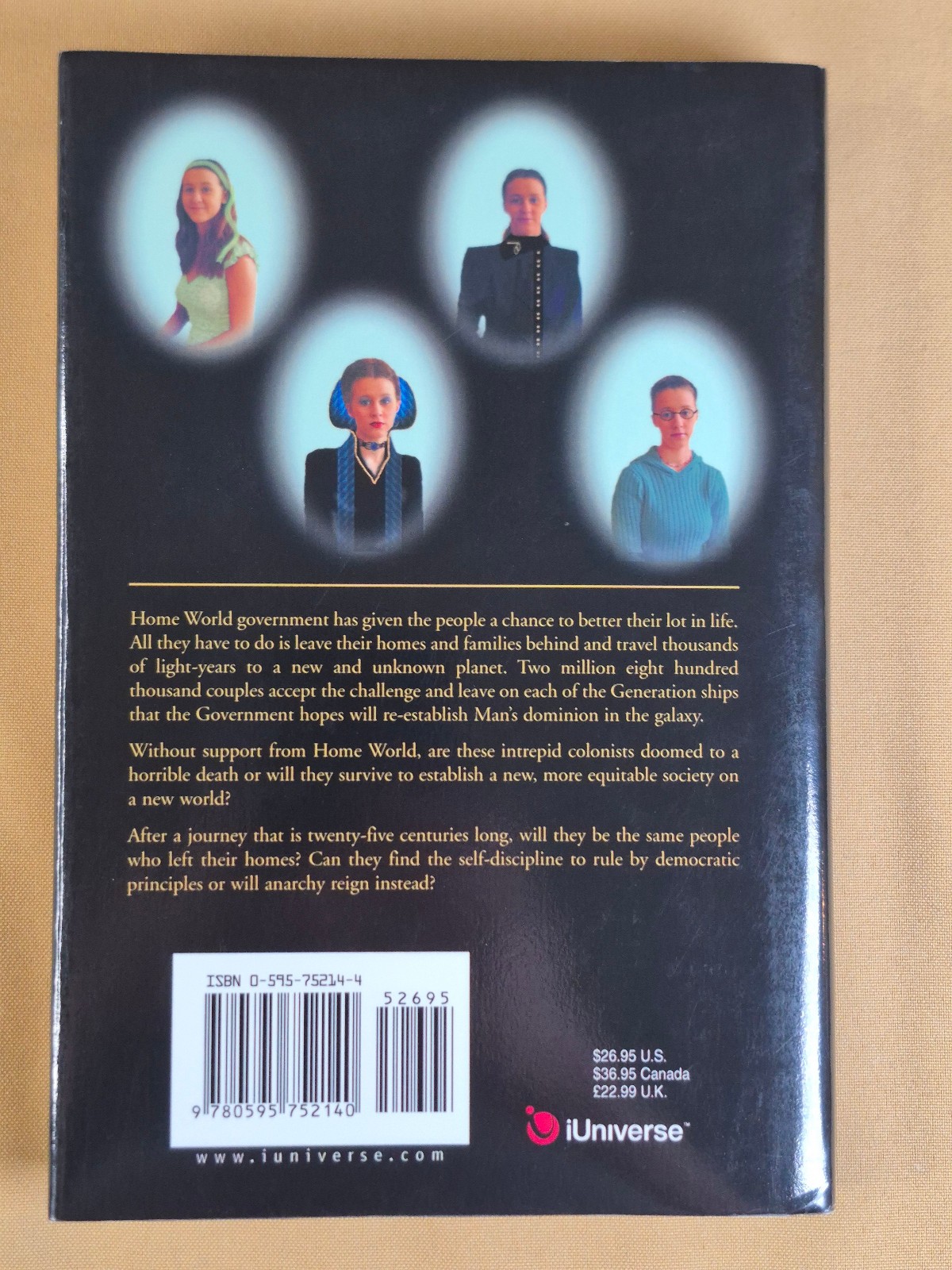 Generation Ship by Eugene R. Woolcott – iUniverse – Hardcover, Dust Jacket