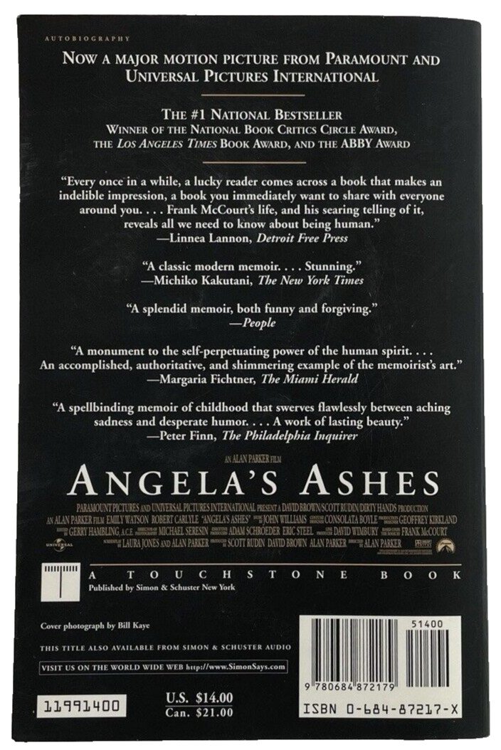 Angela’s Ashes & ‘Tis by Frank McCourt Memoirs Biography Ireland Irish Americans