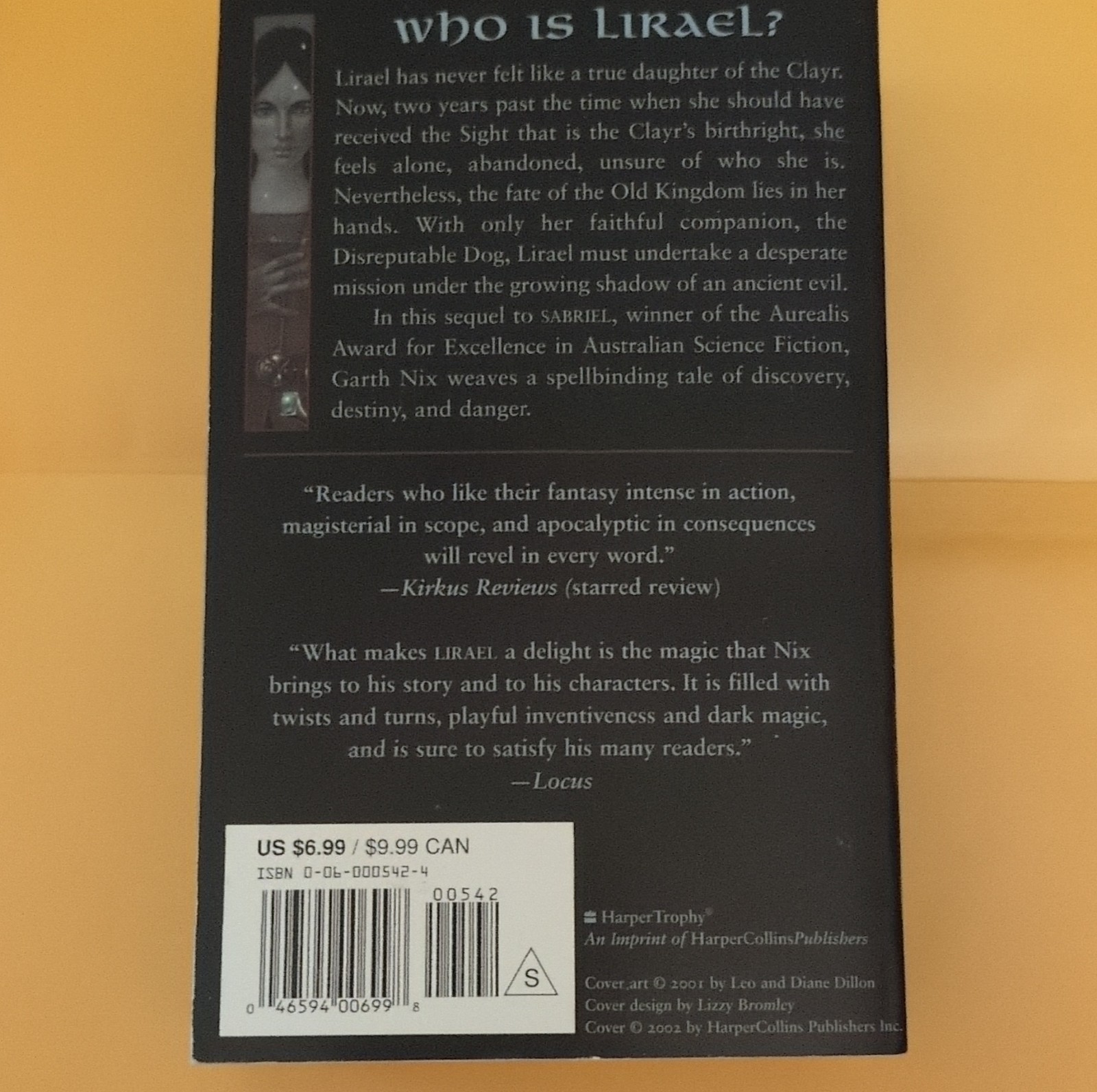Lirael by Garth Nix Paperback Fantasy Novel HarperTrophy Old Kingdom Series