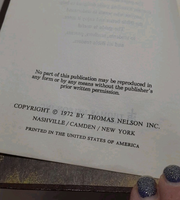 Vintage 1972 Holy Bible Revised Standard Version Red Letter Nelson