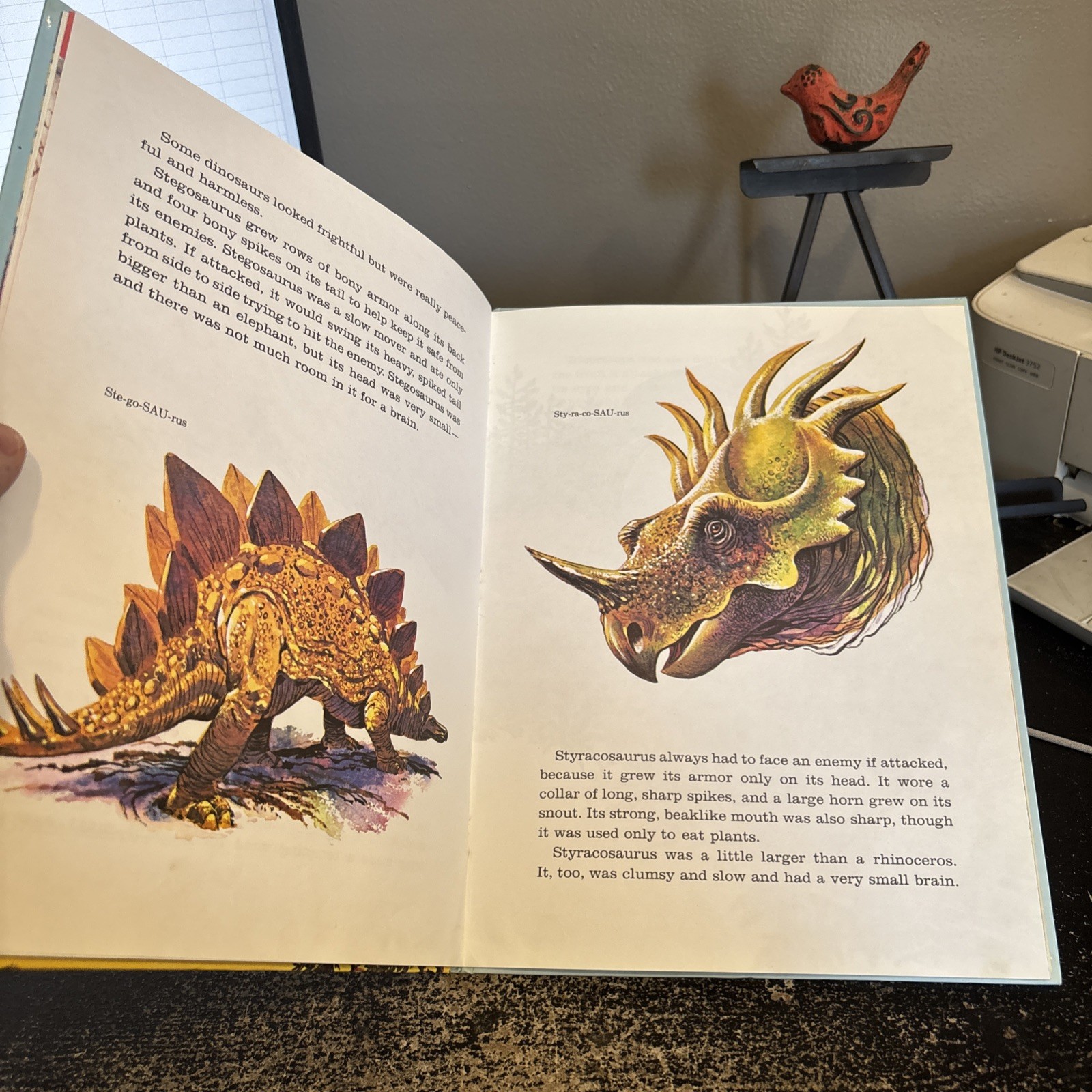 RARE! Merrigold Press Dinosaurs Giants Of The Past 1974 Hardcover Vintage VG