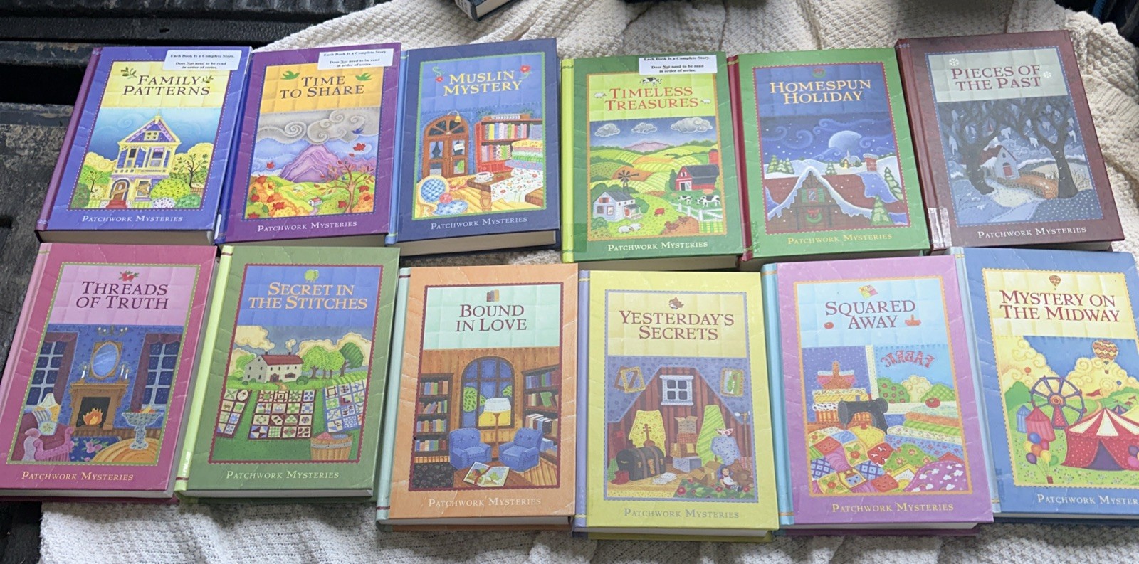 Lot of 12 Guideposts Patchwork Mysteries HC Books volumes 1-12 EUC