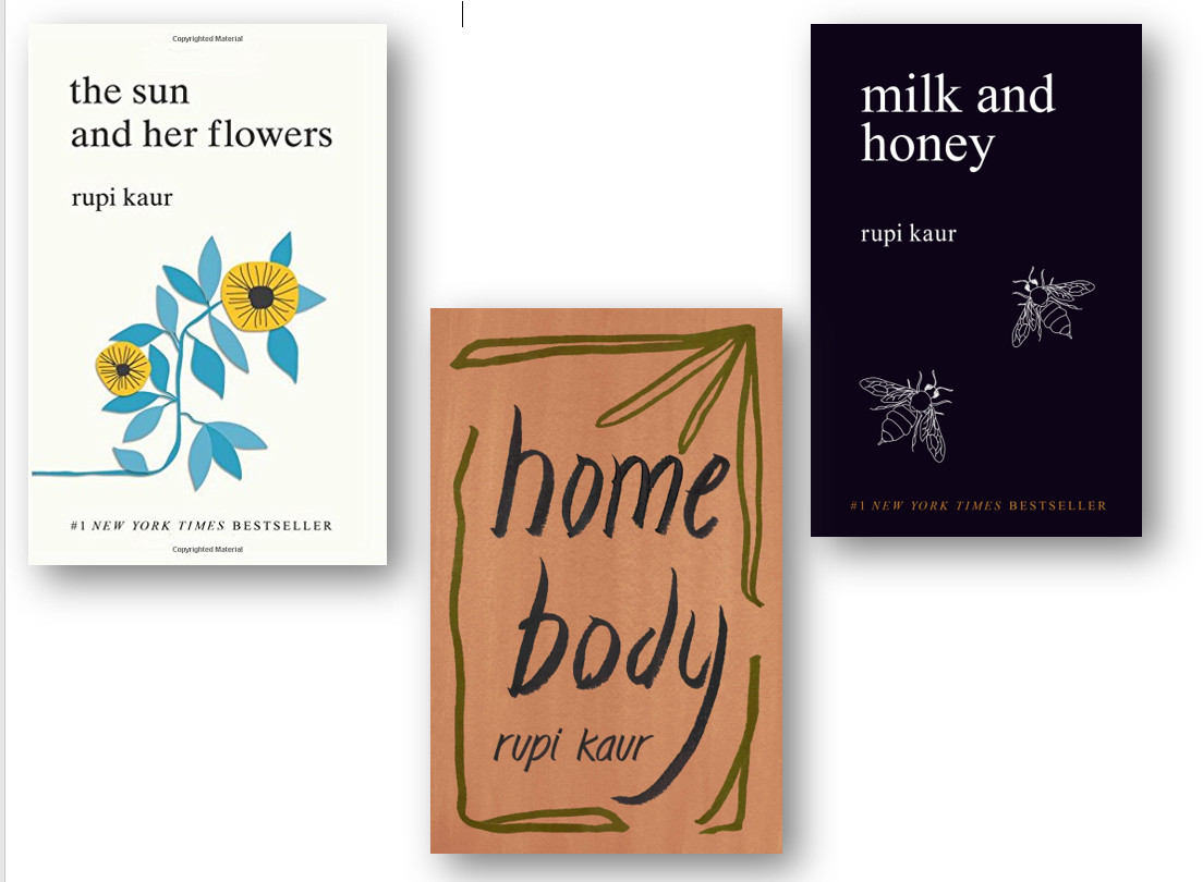 Rupi Kaur Collection 3 Books Set (Home Body, Milk and Honey, Sun and Her Flower