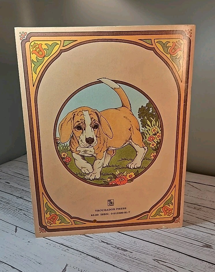 Rita WarnerDogs & Puppies Coloring Album Book Vintage Copyright 1977