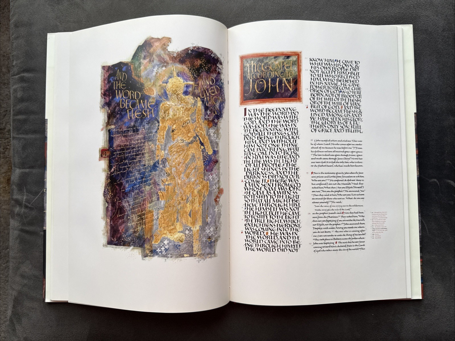 The Saint John’s Bible Gospels and Acts by Donald Jackson Hardcover 2005