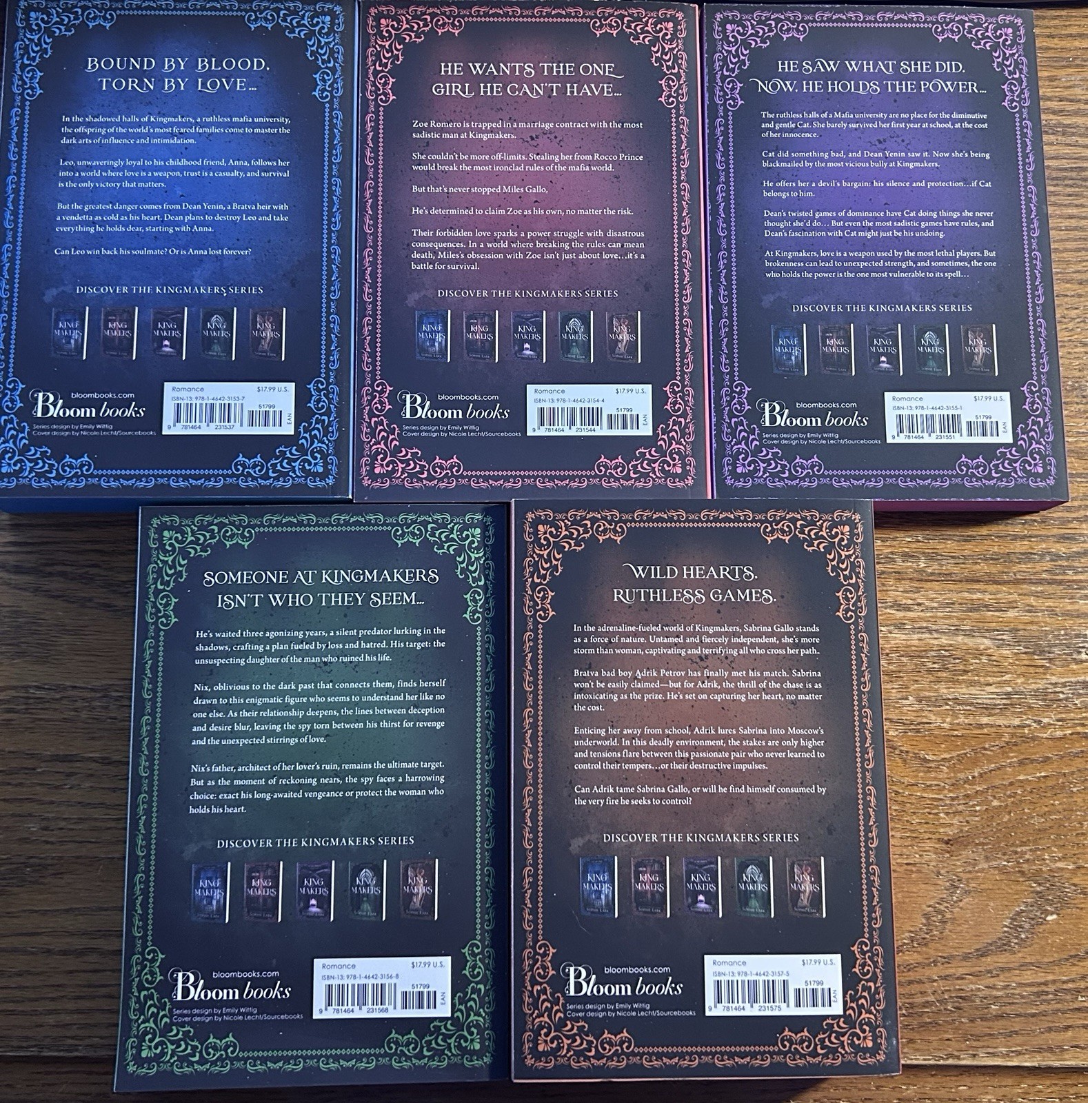 Sophie Lark Kingmakers Series Set Bloom Books Paperback Romance