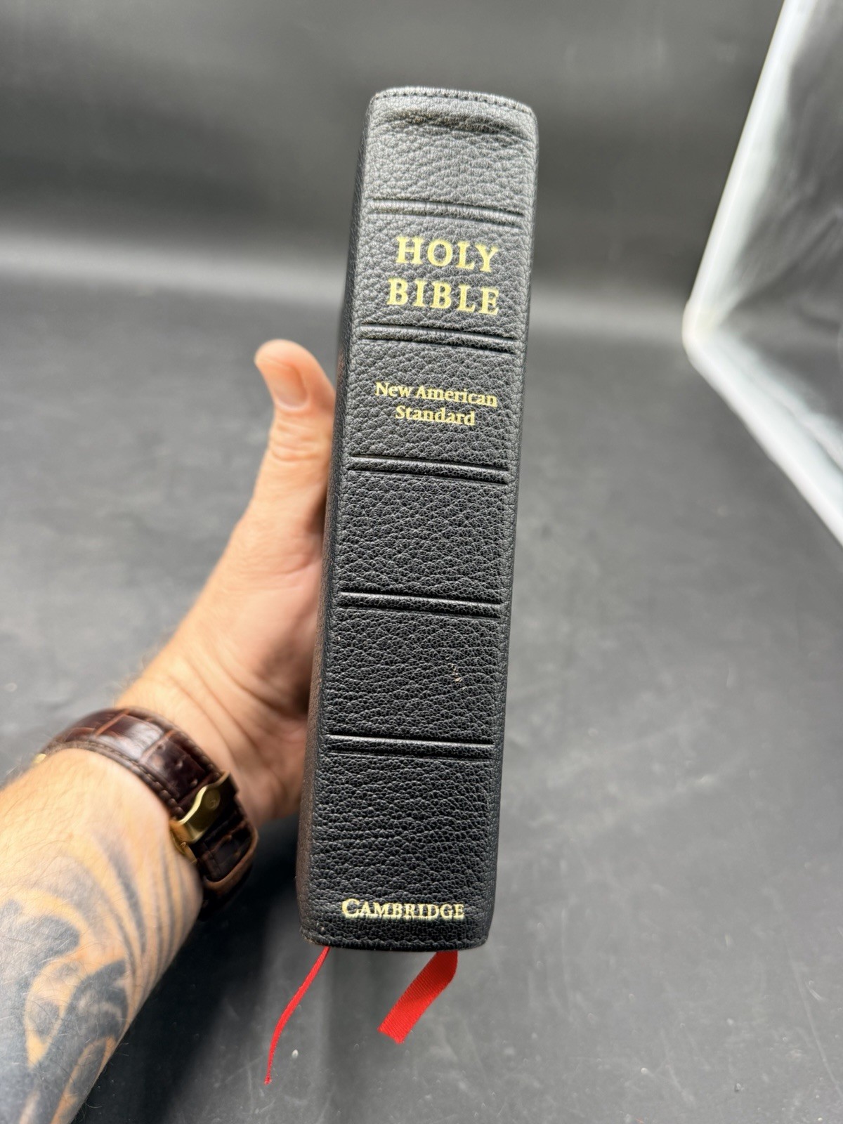 Cambridge Bible NASB Clarion, Black Goatskin Leather, Edge-Lined 2017