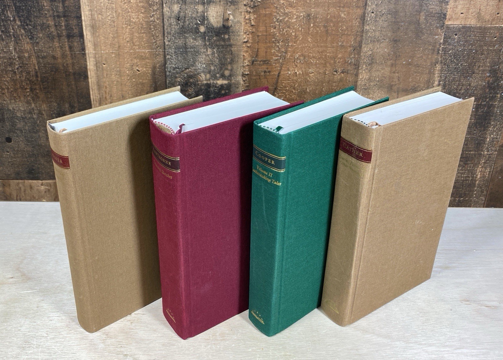Lot of 4 Library of America Series HC Books – Dreiser Hawthorne Cooper Cather