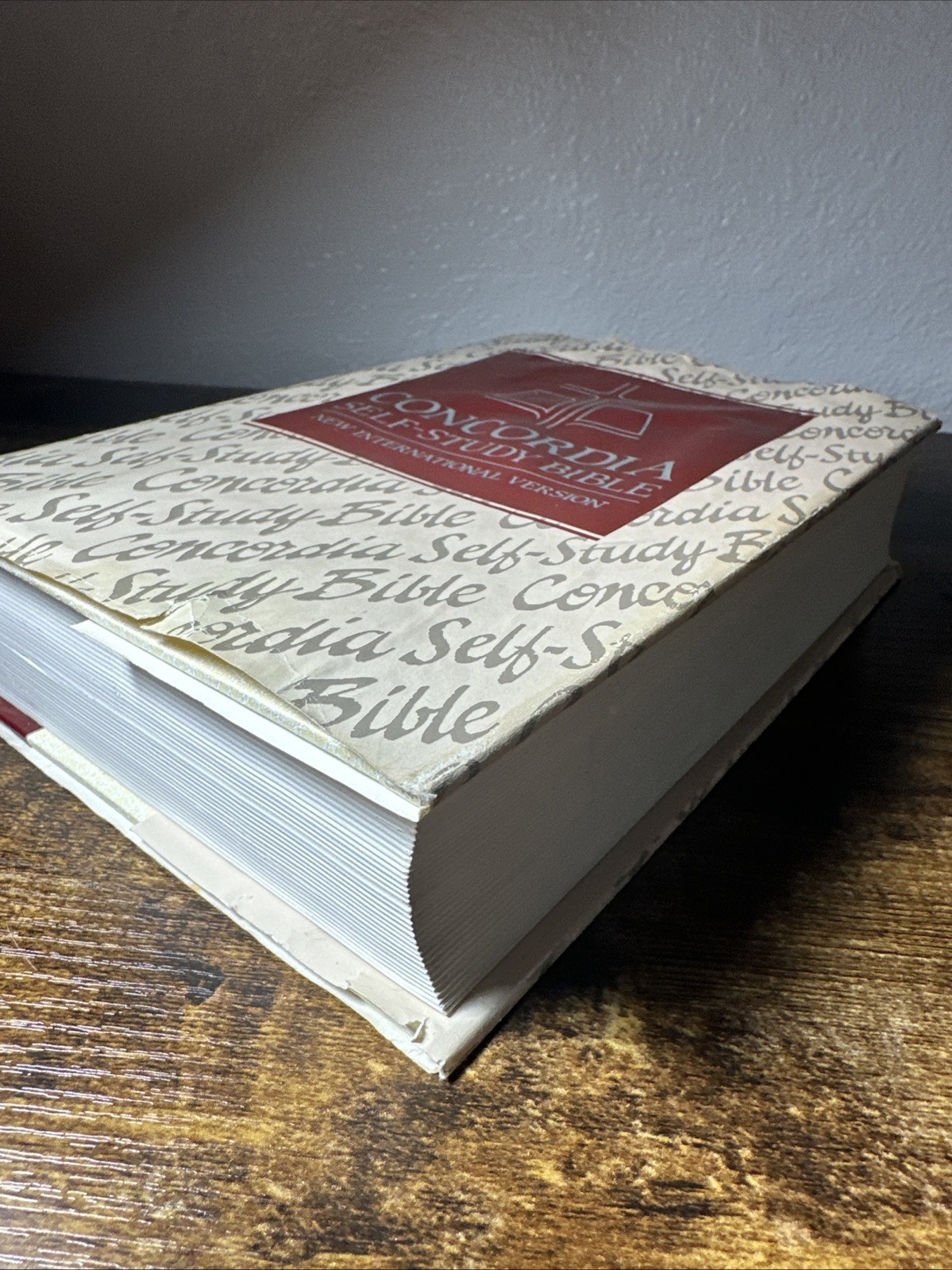 Concordia Self-Study Bible NIV HC / DJ Red Letter 1986 New International Version