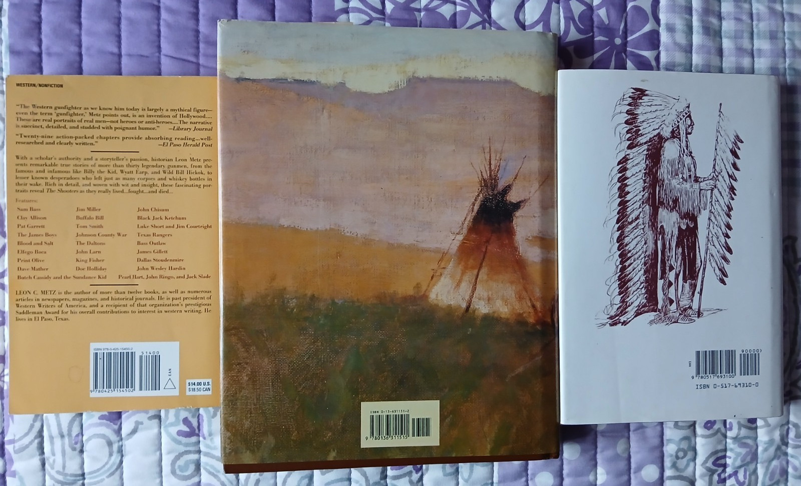 Lot of 3 Books About the Old West Indians and Shooters