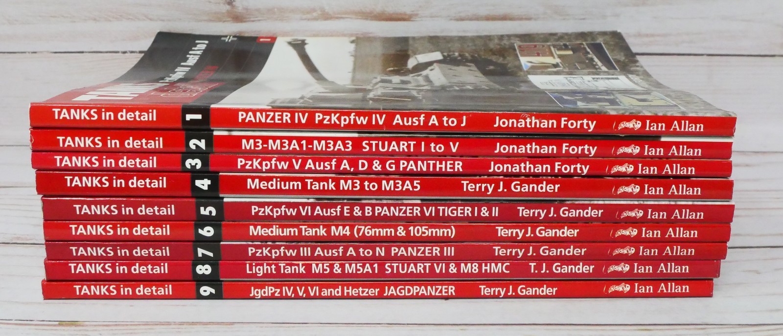 Tanks in Detail Volume 1, 2, 3, 4, 5, 6, 7, 8, 9, Panther Stuart Sherman Tiger