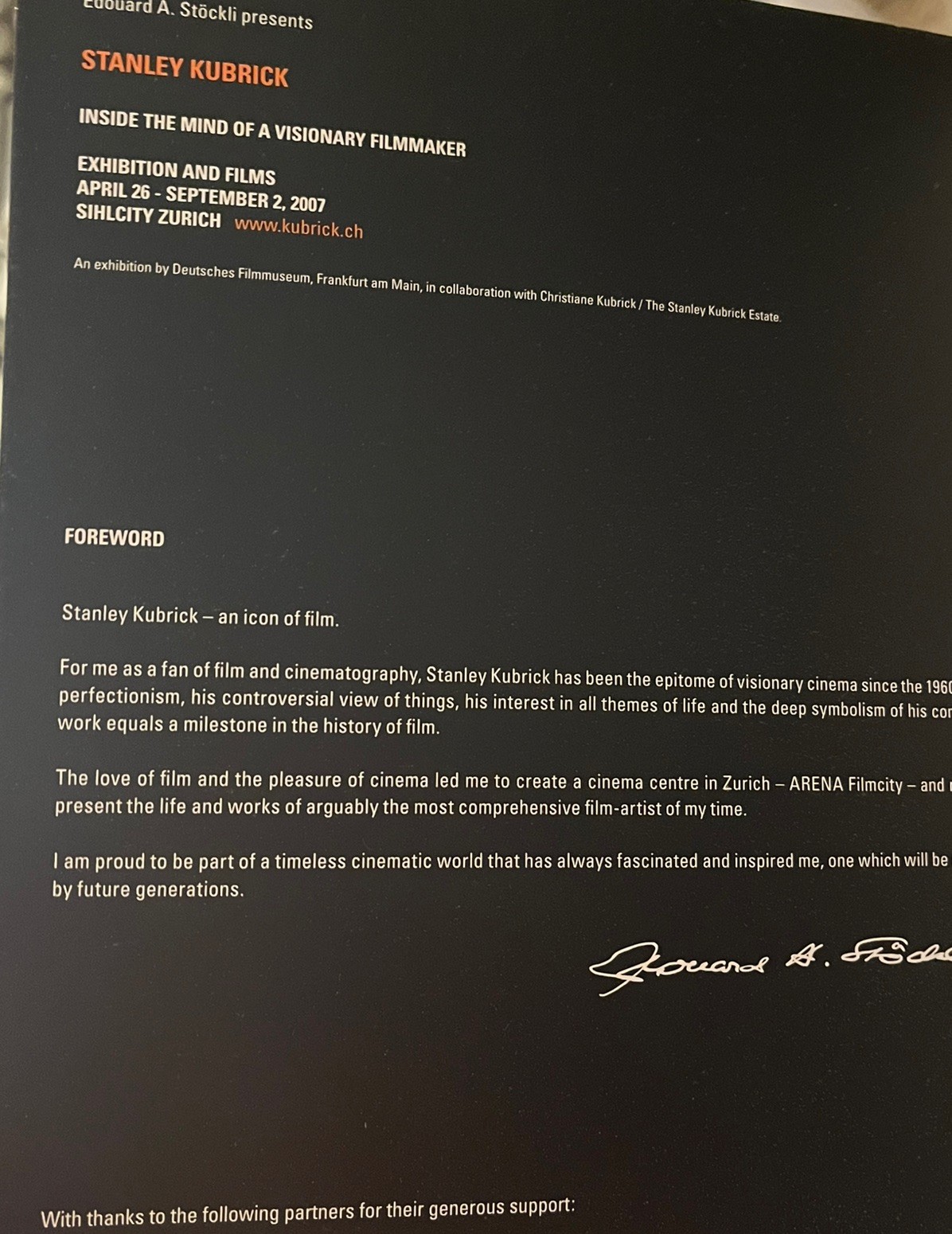 OOP Stanley KUBRICK exhibit EYES WIDE SHUT clockwork orange FULL METAL shining