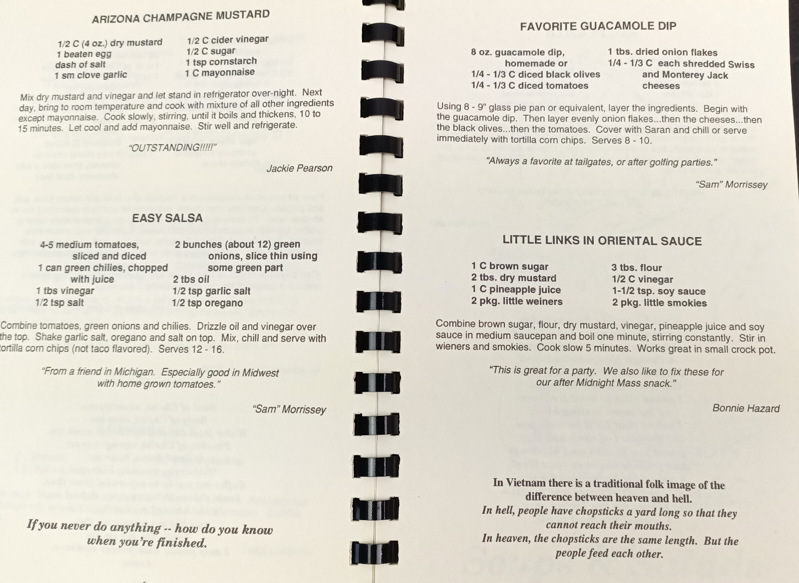 Andre House Book of Recipes & Hints Cookbook Comb Bound Turkey Soup 134 Pages