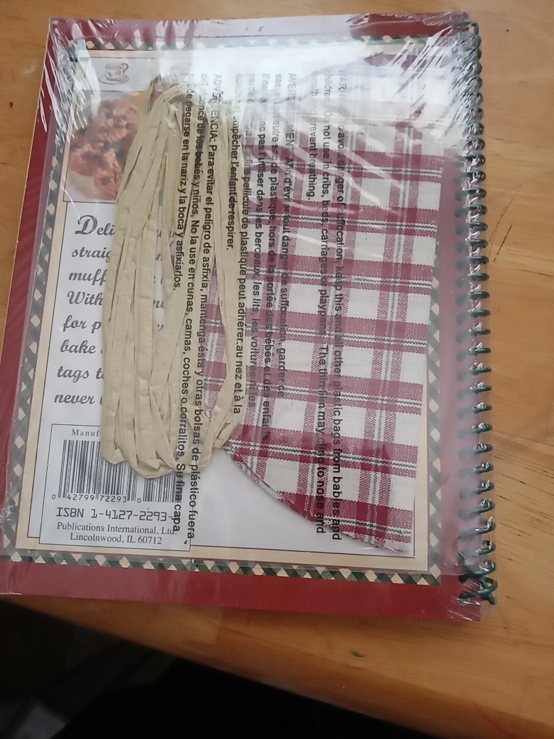 Cookbook & Raffia & Fabric…Gifts From A Jar… Cookies And Muffins New Unopene