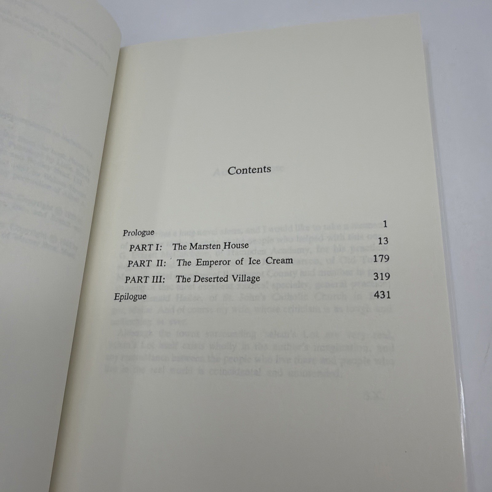 ‘Salem’s Lot, Stephen King Hardcover, Book Club Edition, 1975 No Gutter Code