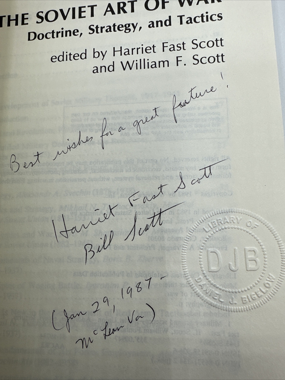 The Soviet Art Of War Signed Paperback Rare 2nd Print 1982 323 Pages